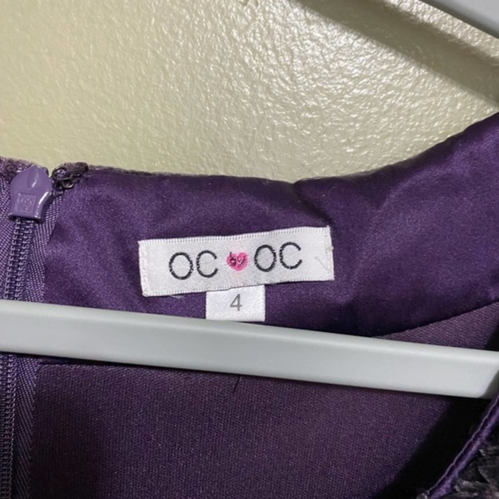 Oc By Oc Velvet Dress, Size 4 View 3
